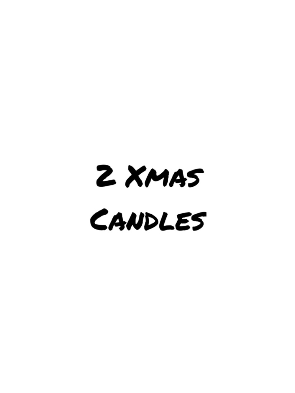 2 Xmas Candles